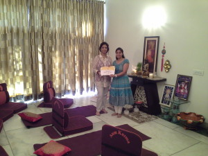 Certificate to student after successful completion of Tarot Card Reading Course