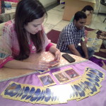 Students Practicing Angel Card Reading under the able guidance of Neera Sareen