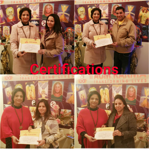 Certifications to Students at Aum Karma - The Holistic Centre by Neera Sareen