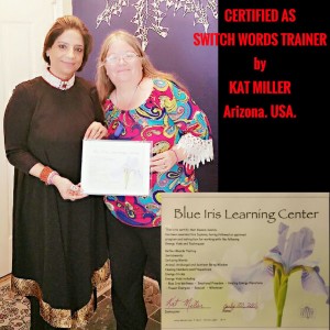 Neera Sareen certified as Switchwords Trainer by Kat Miller at Arizona (U.S.A.) -The first Indian to have achieved this.
